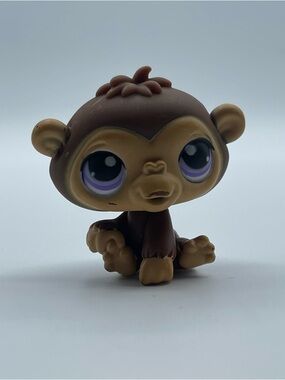 Littlest Pet Shop CHIMPANZEE 359 Authentic LPS PURPLE EYES 2007